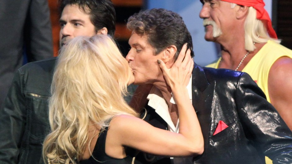 Pobozkanie Hasselhoff a Pamela Anderson 1