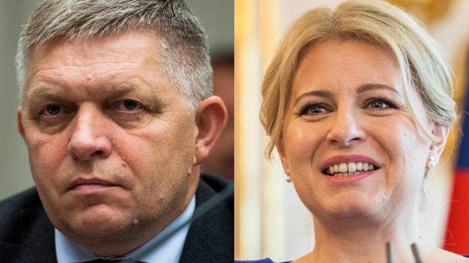 Robert Fico, Zuzana Čaputová/ TASR