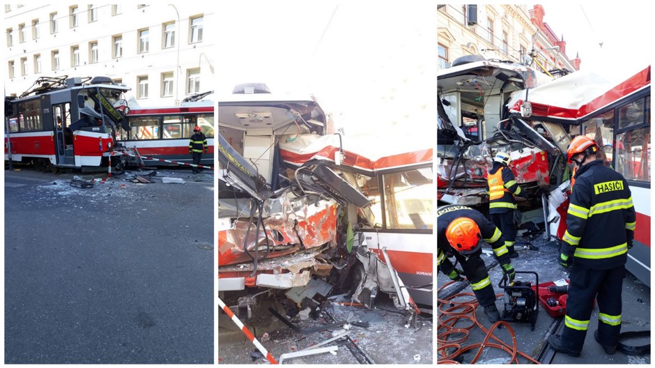 brno, nehoda, električka, trolejbus