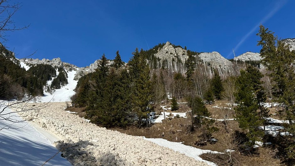 Pri chate Plesnivec spadla lavína