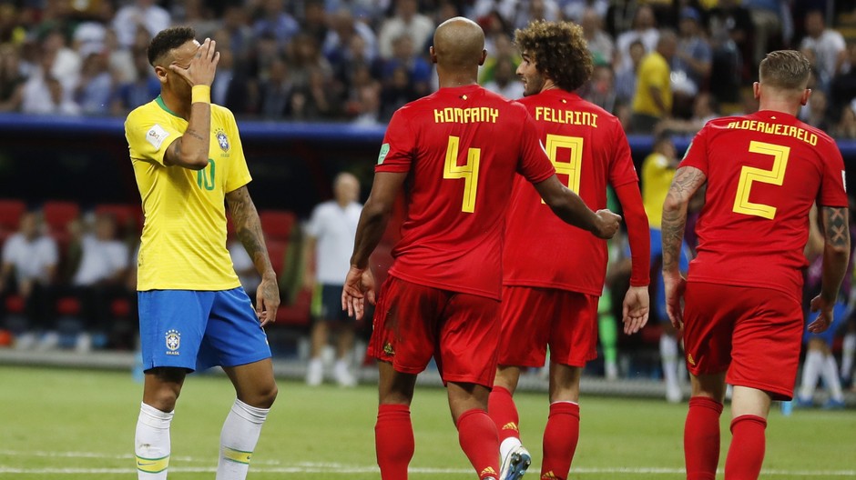 Brazília Belgicko Neymar 