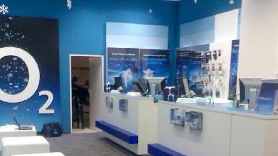 o2 prazdna predajna pult