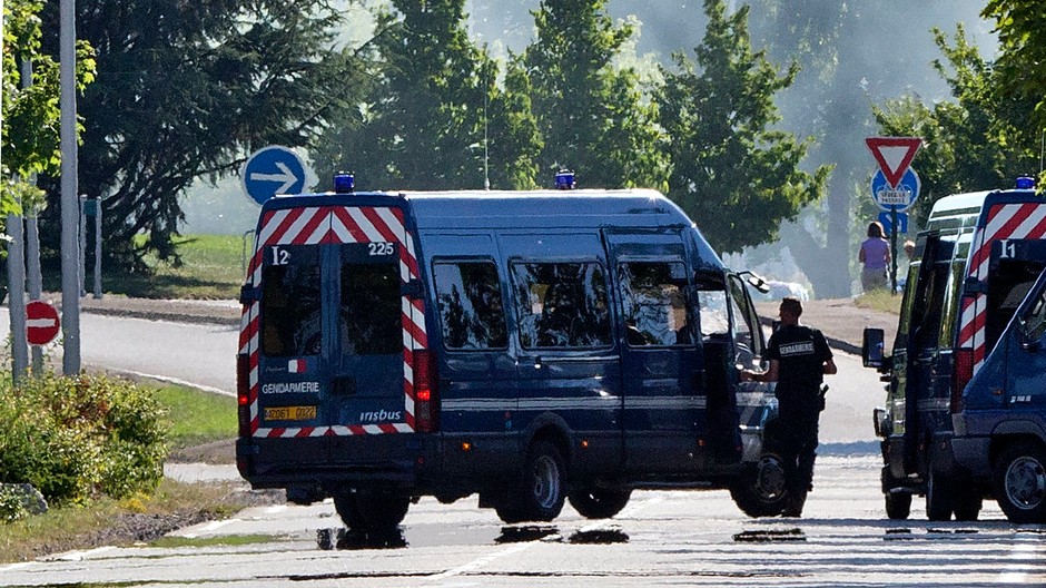 Francúzsko polícia ilustračné foto