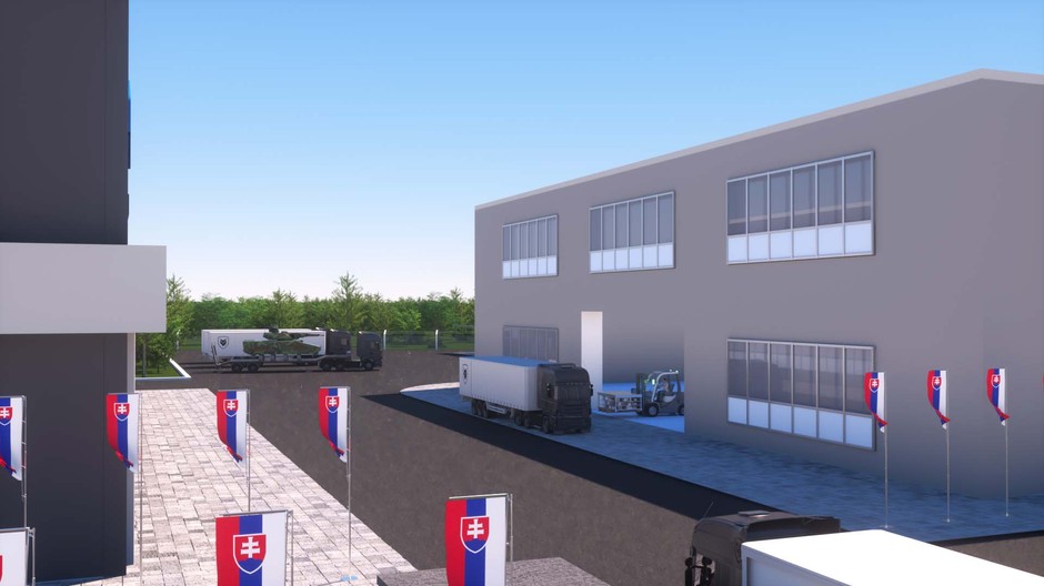 Plánovaný výrobný závod spoločnosti Rheinmetall v Moldave nad Bodvou