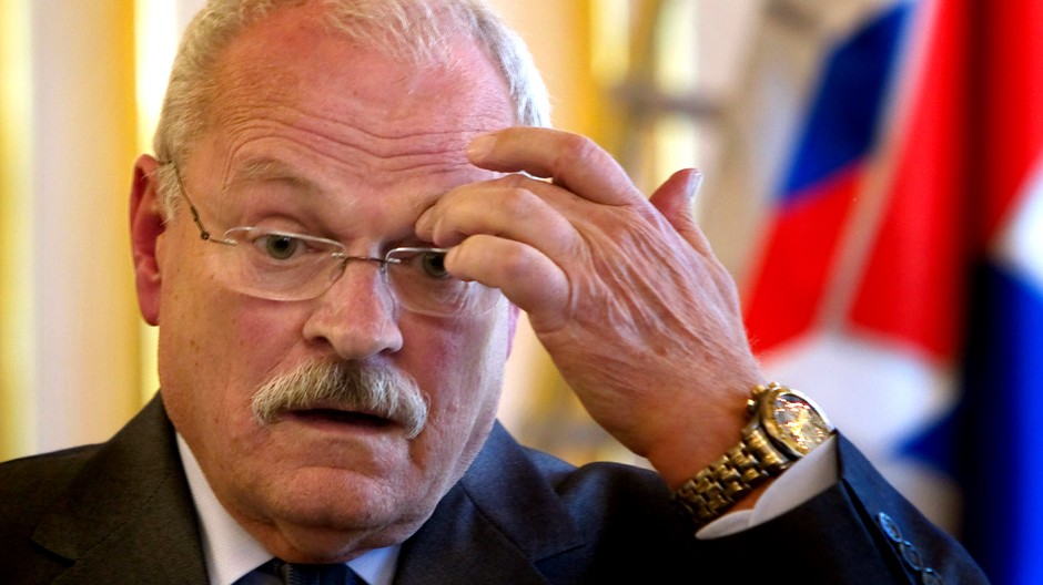 Ivan Gašparovič detail tváre