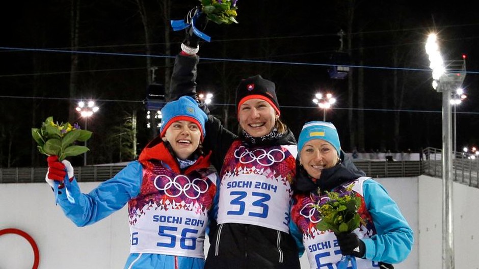 Kuzminová na stupni