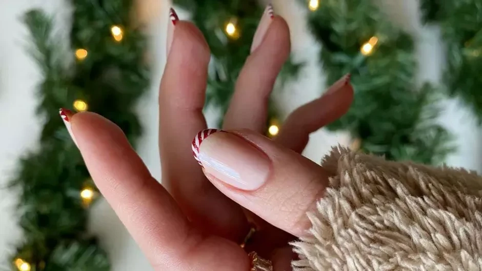 vianočná manikúra 