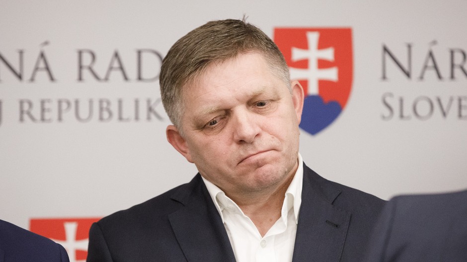 Robert Fico detail tváre