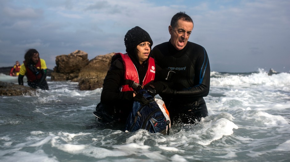 Utečenci Egejské more