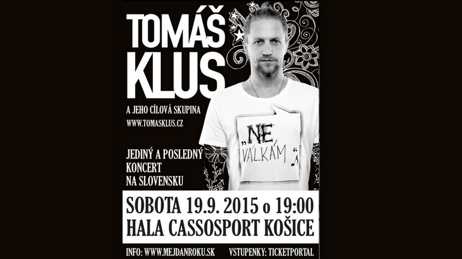 Tomáš Klus - posledný koncert v Košiciach