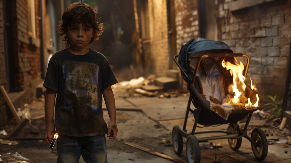 Dieťa podpaľač il