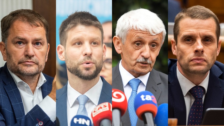 Matovič, Šimečka, Dzurinda, Klus/ TASR