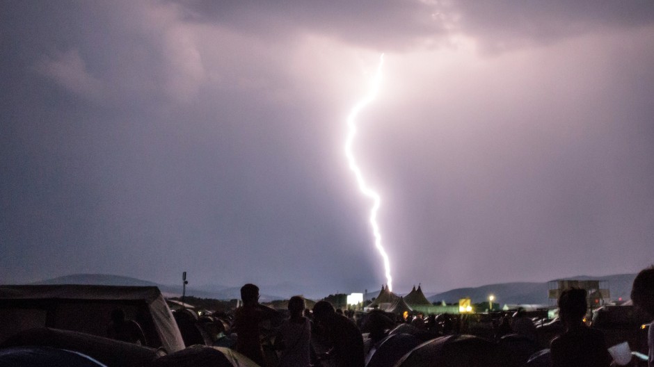 Búrka, blesk (ilustračná foto)