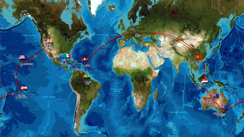 Leonardo  cesta okolo sveta