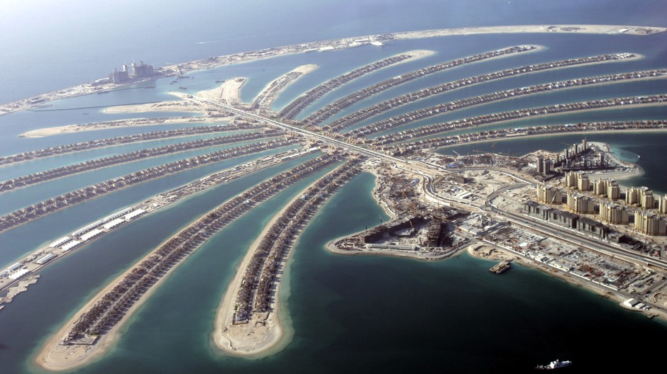 Umelý ostrov Palma v Dubaji 