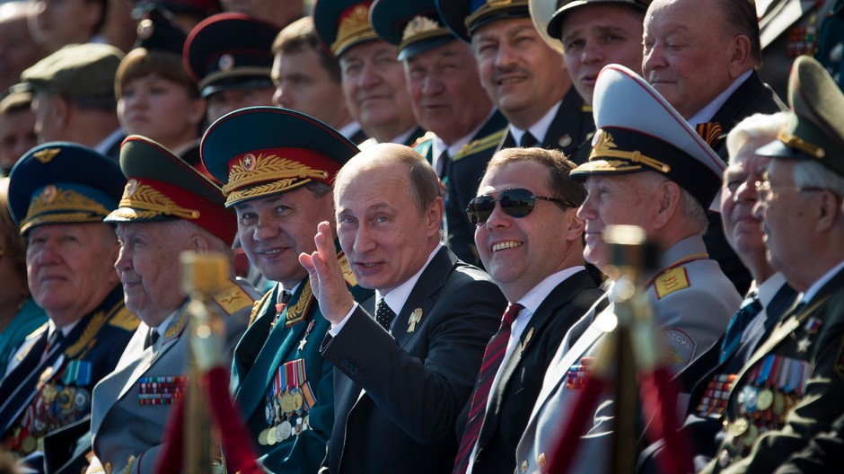 Rusko Moskva vojenská prehliadka vojaci Putin