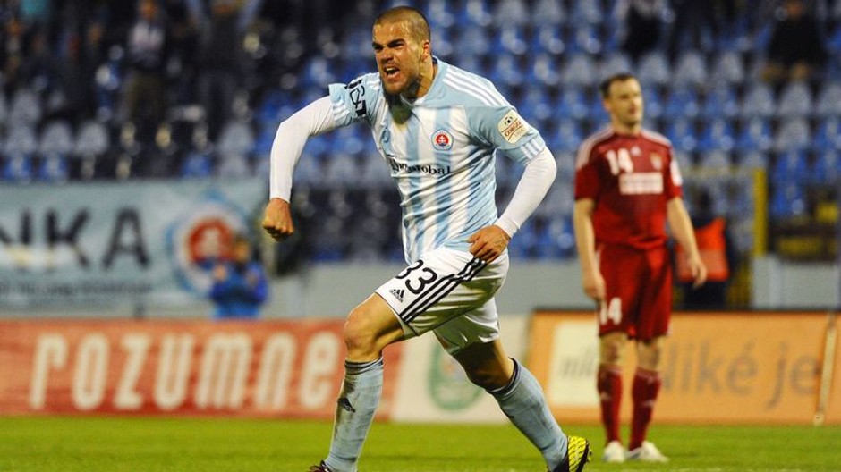 Šebova radosť z gólu do siete B.Bystrice