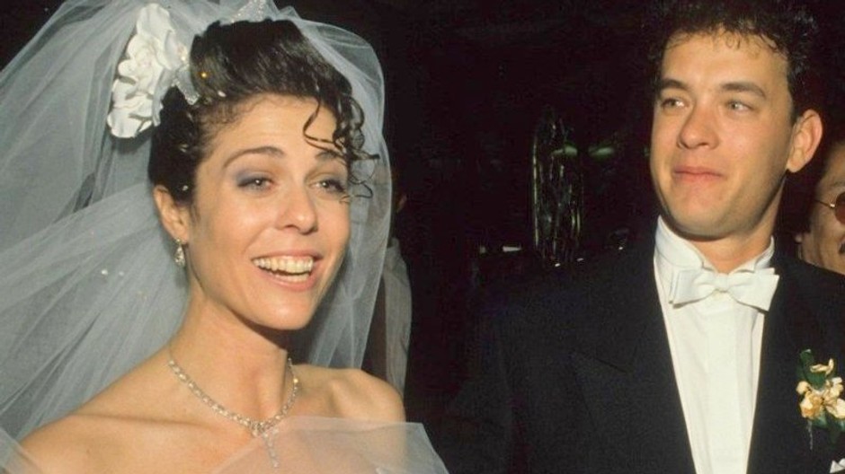 Tom Hanks s manželkou