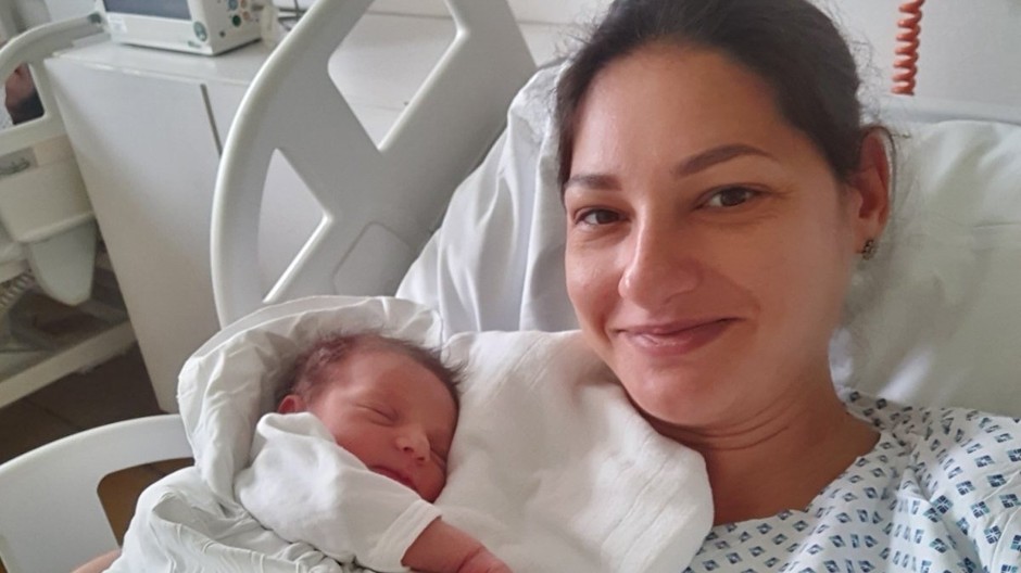 Ukrajinka Larysa porodila syna Ostapa