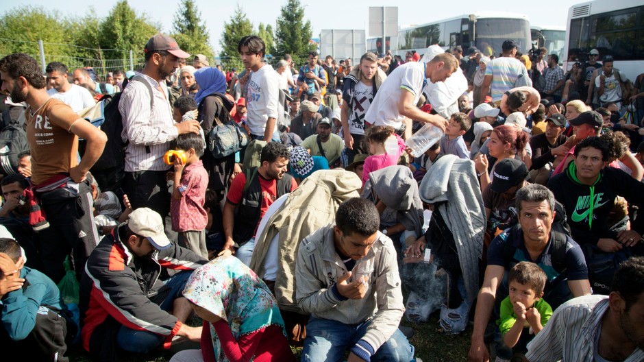 Maďarsko-chorvátska hranica, migranti