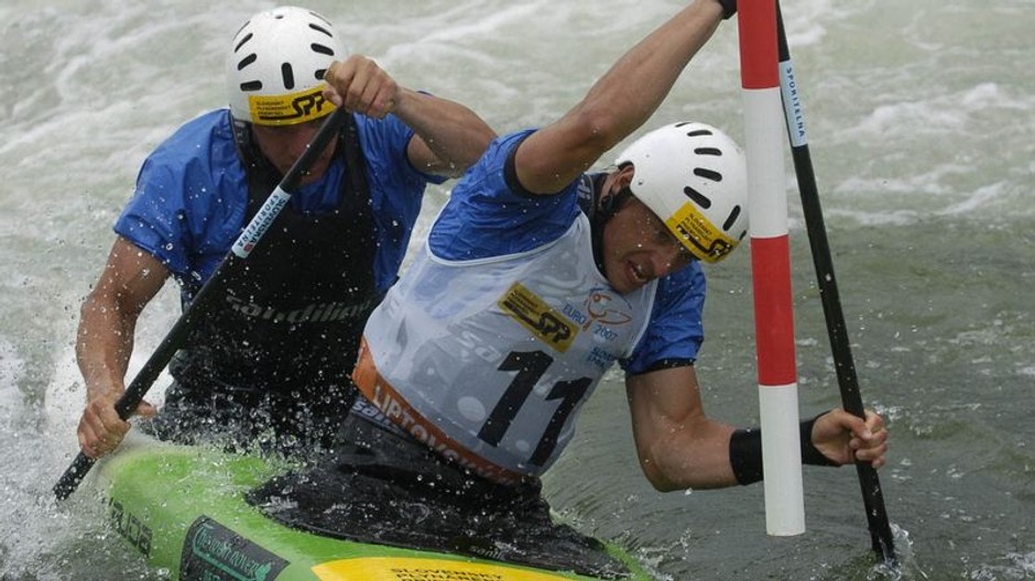 vodný slalom