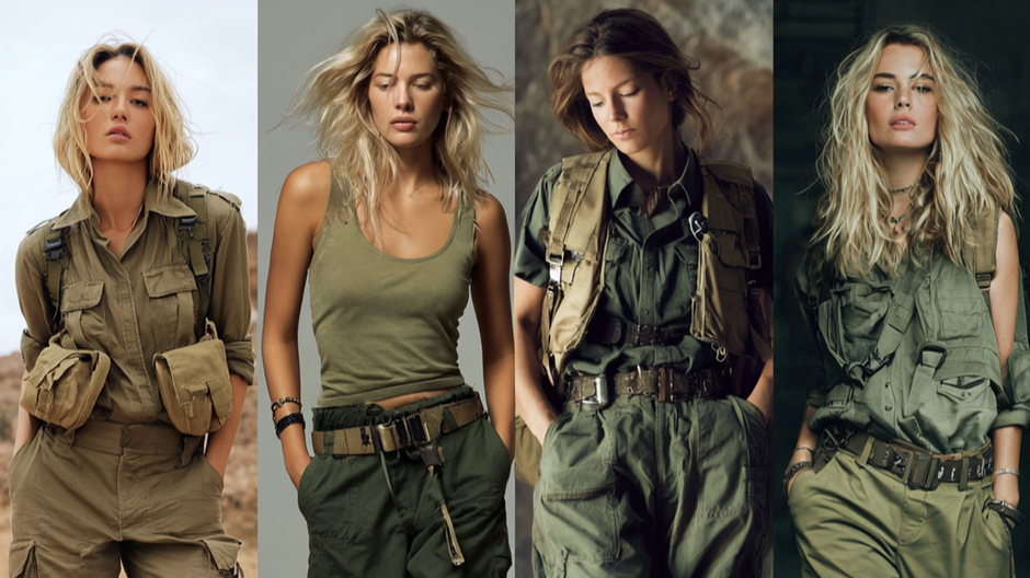 moda trendy army look