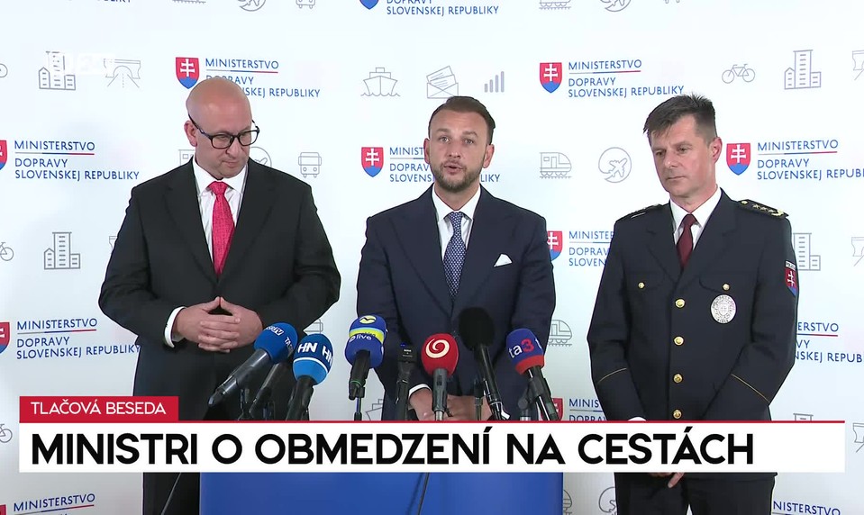 Tlačová bseda ministrov Ráža a Eštoka o obmedzení na cestách