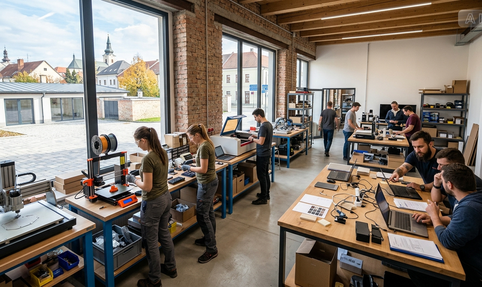 Malá dielňa môže vyrábať pre veľkú fabriku. Technológie dávajú slovenským regiónom novú šancu